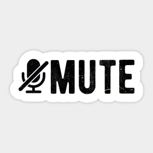 you are on mute Sticker